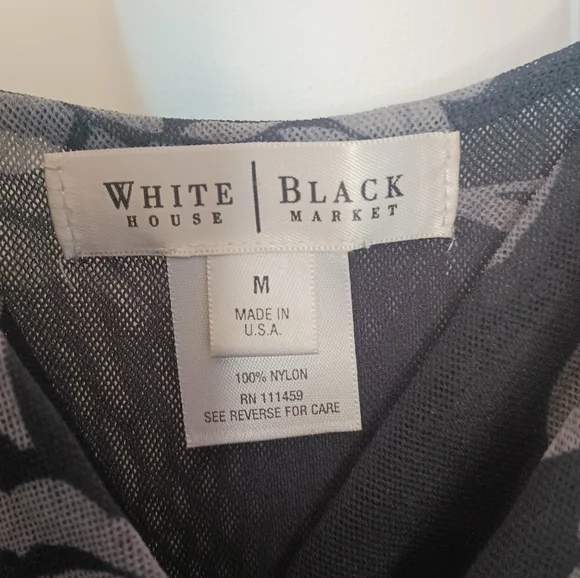 White House Black Market Y2K Babydoll Tank Top Medium Dark Floral Whimsigoth - Picture 6 of 9